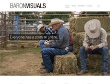 Tablet Screenshot of baronvisuals.com
